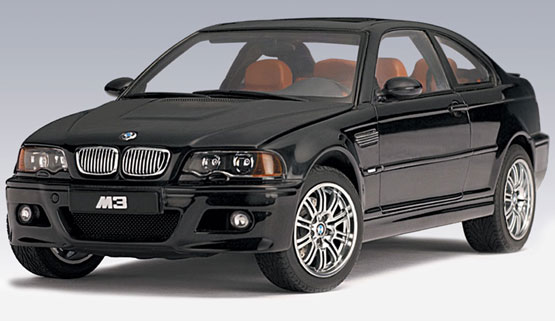 2001 BMW E46 M3 Coupe - Black (AUTOart) 1/18