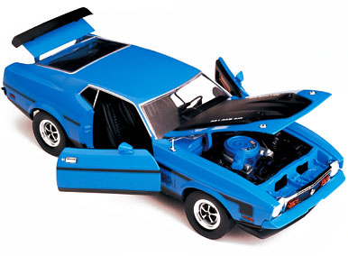 1971 Mustang Mach 1 351 - Grabber Blue (SunStar) 1/18