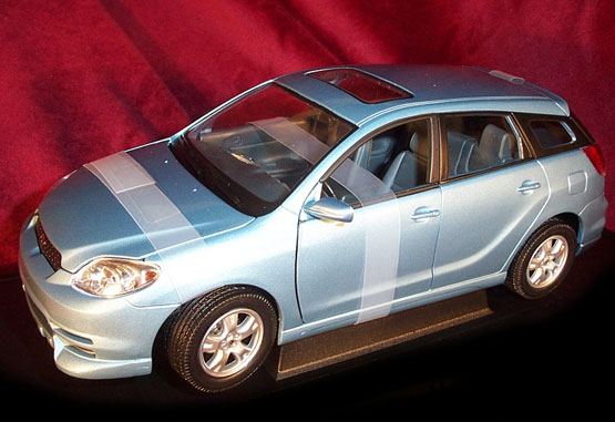 2003 Toyota Matrix - Blue (YatMing) 1/18 diecast car scale model