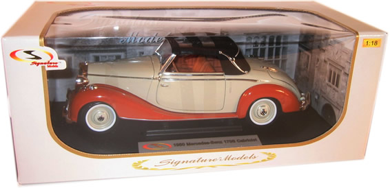 1950 Mercedes-Benz 170S Cabriolet - Tan/Brown (Signature) 1/18