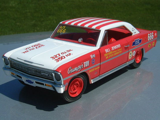 1966 Chevy Nova - Bill "Grumpy" Jenkins (Ertl / MIC) 1/18