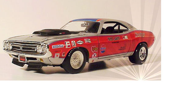 1971 Dodge Challenger R/T Pro Stock - Driven by Dick Landy (MIC) 1/18