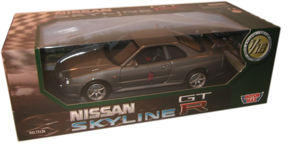 Nissan Skyline GT-R - Silver (MotorMax) 1/18