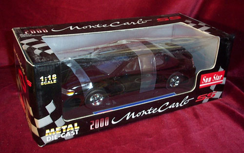 2000 Chevy Monte Carlo - Black (Sun Star) 1/18