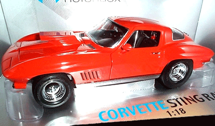 1967 Chevrolet Corvette Sting Ray Moroso Drag Racer Coupe - Monaco Orange (EXOTO Motorbox) 1/18