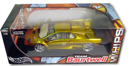 2000 Lamborghini Diablo GTR - Team Baurtwell - Candy Gold (Hot Wheels) 1/18