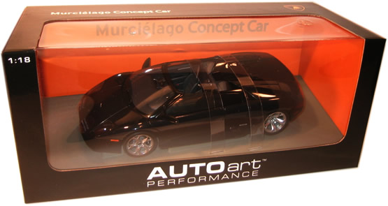 2003 Lamborghini Murcielago Barchetta Concept Car - Metallic Black (AUTOart) 1/18