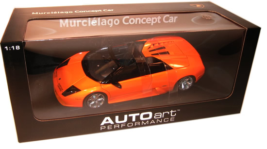 2003 Lamborghini Murcielago Barchetta Concept Car - Metallic Orange (AUTOart) 1/18