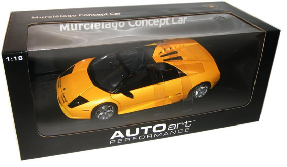 2003 Lamborghini Murcielago Barchetta Concept Car - Metallic Yellow (AUTOart) 1/18