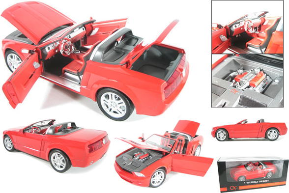 2005 Ford Mustang GT Concept Convertible - Red (Beanstalk) 1/18