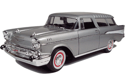 1957 Chevy Nomad - Silver (YatMing) 1/18