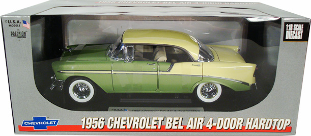1956 Chevrolet Bel Air 4-Door Hardtop - Green (Precision Miniatures) 1/18