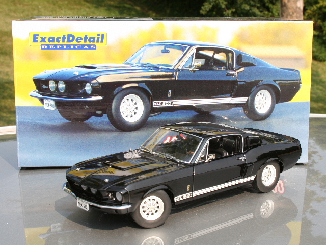 1967 Ford Mustang Shelby GT-500 - Raven Black (Lane Exact Detail) 1/18