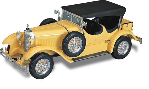 1927 Mercedes Benz 630K Convertible - Yellow (Ricko Ricko) 1/18