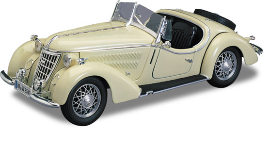 1936 Wanderer W25K Roadster - Ivory (Ricko Ricko) 1/18