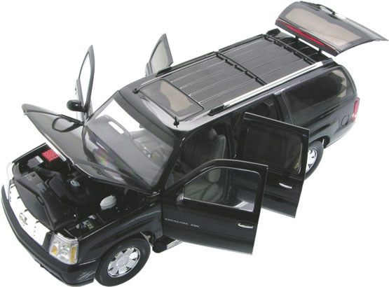 2003 Cadillac Escalade ESV - Black (Ricko) 1/18