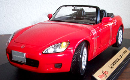 2000 Honda S2000 - Red (Maisto) 1/18