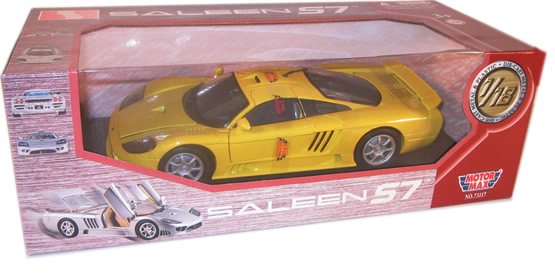 Saleen S7 - Yellow (MotorMax) 1/18