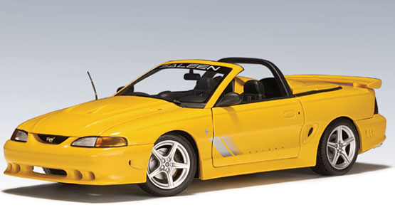 1999 Ford Mustang Saleen S351 Convertible - Yellow (AUTOart) 1/18