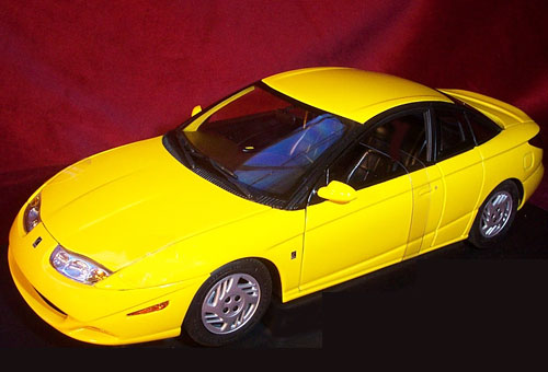 2002 Saturn 3-Door Coupe - Yellow (AUTOart) 1/18