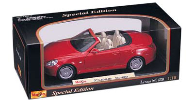 2002 Lexus SC430 - Red (Maisto) 1/18