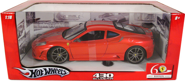 2008 Ferrari 430 Scuderia - Red (Hot Wheels) 1/18