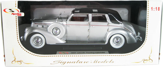 1937 Lincoln Model K Brunn Touring Cabriolet - Silver (Signature) 1/18