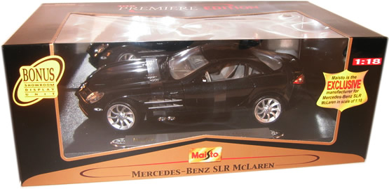 2005 Mercedes Benz SLR McLaren - Black (Maisto) 1/18