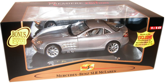 2005 Mercedes Benz SLR McLaren - Silver (Maisto) 1/18