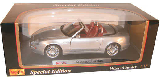 Maserati Spyder - Silver (Maisto) 1/18