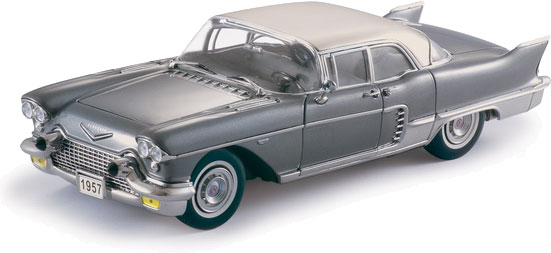 1957 Cadillac Brougham - Deauville Gray (Sun Star) 1/18