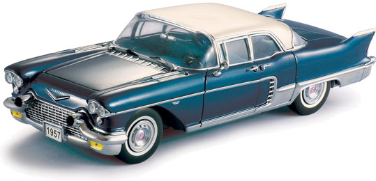 1957 Cadillac Brougham - Copenhagen Blue (Sun Star) 1/18