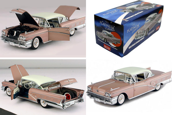 1958 Buick Riviera Limited - Laurel Mist (SunStar Platinum) 1/18