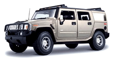 2003 Hummer H2 SUV - Pewter (Maisto) 1/18