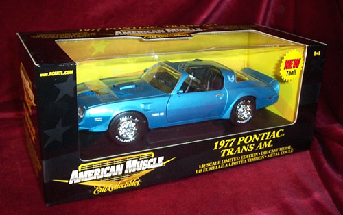 1977 Pontiac Trans Am - Glacier Blue (Ertl) 1/18