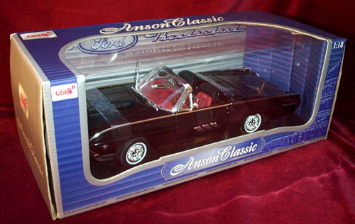 1963 Ford Thunderbird Supersport - Black (Anson) 1/18