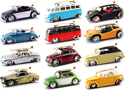 VW Set of 12 - Wave 1 (Jada Toys V-Dubs) 1/64