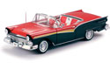 1957 Ford Fairlane Skyliner Convertible - Flame Red / Black (Sun Star) 1/18