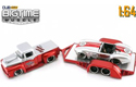 1956 Ford F100 & 1965 Shelby Cobra Trailer Set (DUB City Bigtime Muscle) 1/64