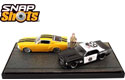 1965 Mustang Police & 1967 Shelby Mustang "Busted" Diorama (Jada Toys) 1/64