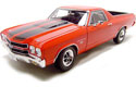 1970 Chevy El Camino SS 454 - Red w/ Black Stripes (Welly) 1/18