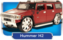2003 Hummer H2 SUV - Liquid Red (Maisto Playerz) 1/18