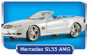 AMG Mercedes-Benz SL55 Convertible - White (Maisto Playerz) 1/18