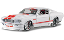 1967 Ford Mustang GT - White w/ Red Stripes (Maisto Pro Rodz) 1/24