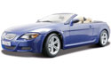 BMW M6 Cabriolet - Metallic Blue (Maisto) 1/18