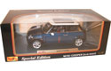 2001 Mini Cooper - Metallic Blue with Sun Roof (Maisto) 1/18