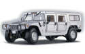 1999 Hummer H1 4-Door Wagon - Gunmetal Silver (Maisto) 1/18