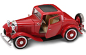 1932 Ford 3-Window Coupe - Red (YatMing) 1/18