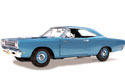 1968 Plymouth Roadrunner Hemi 426 - Light Blue (Ertl  American Muscle Elite) 1/18