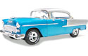 1955 Chevrolet Bel Air Hardtop - Blue & Silver (Ertl) 1/18